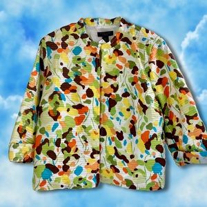 Vintage 70s Silk Land Shell